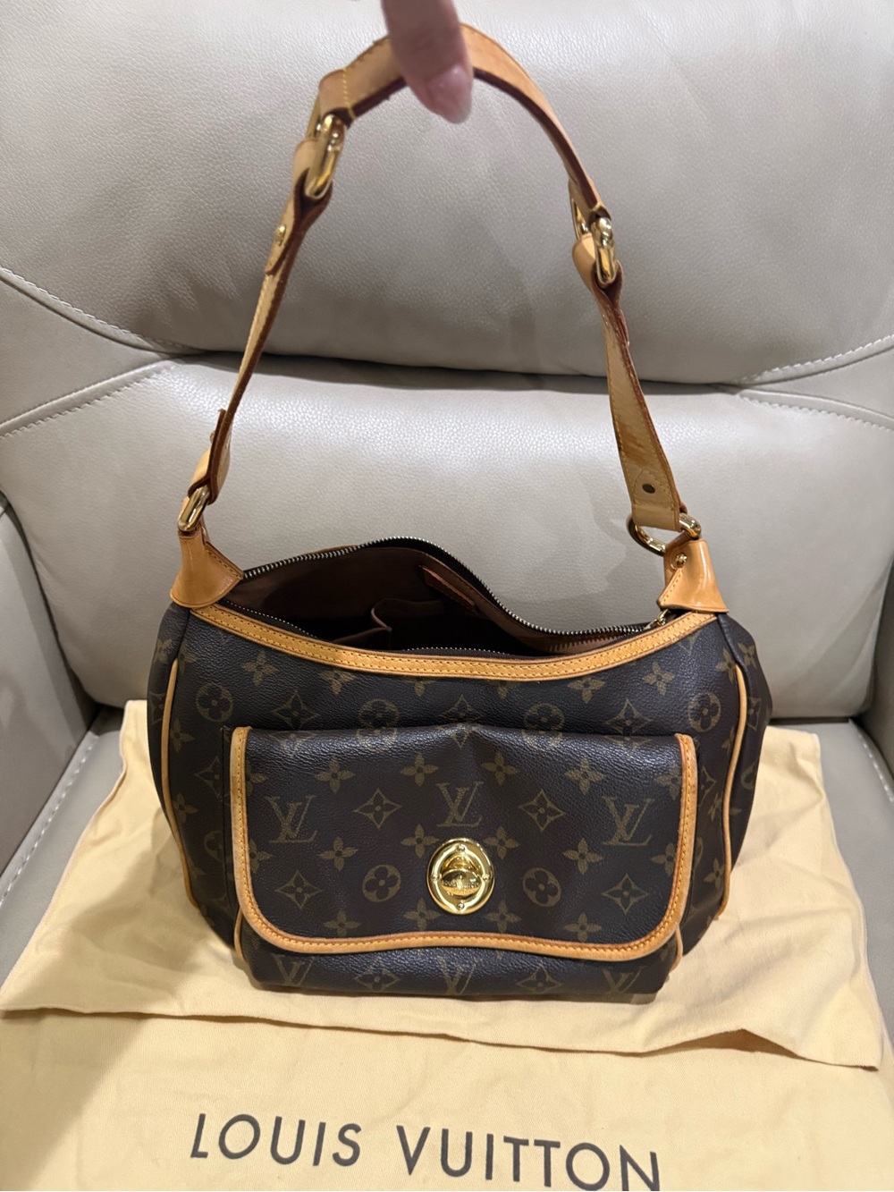 Louis Vuitton Brown Monogram Canvas Shoulder Bag